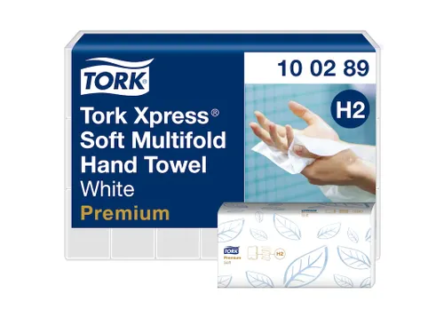 Tork 100289 Xpress Handdoek Premium H2 I-vouw Soft 2-laags 21x150st