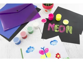Vingerverf EFA ass. Kleuren neon 6x40ml in karton - 4