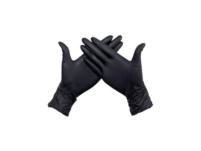 OUTLET Nitril Handschoenen Zwart Poedervrij Maat XL Intco 100 Stuks