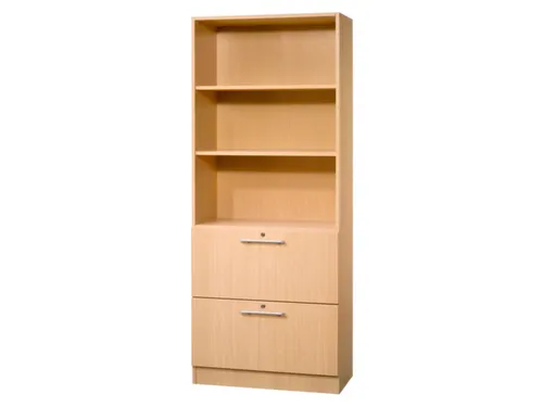 combikast,HxBxD 2004x800x420mm,3ordnerhoogte stelling,2hangmappenframe