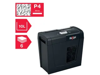Papiervernietiger Rexel Secure X6 snippers 4x40mm - 14