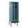 locker met bank,voor scheiding van kleding,HxBxD 2120x600x815mm,2vak