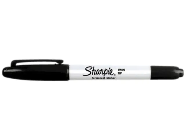 Feutre Sharpie Twin Tip ogive Ultra Fin & Fin noir blister 1 pièce