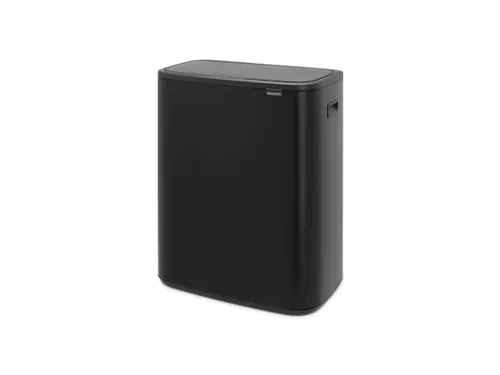 Afvalbak Bo Touch Bin 2x30 Liter Mat Zwart