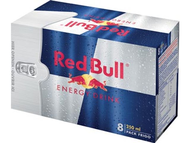 Red Bull Energiedrank Regular Blik 25 CL 8 Stuks | DiscountOffice.be