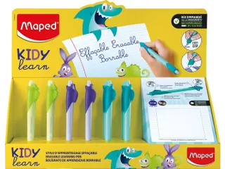 Oefenpen Maped Kidy Learn Magic uitwisbaar display à 18 stuks assorti - 5