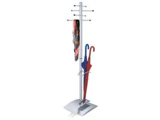 Designkapstok L/bxh 570X 1700Mm Parapluhouder Afdruipbakje Ral 9006 - 2