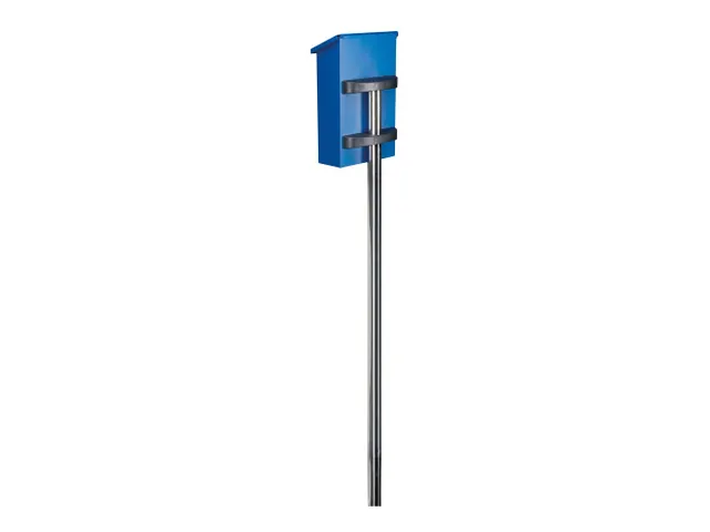 Brievenbuspaal RVS incl. montagebeugels Zilver hoogte150 cm