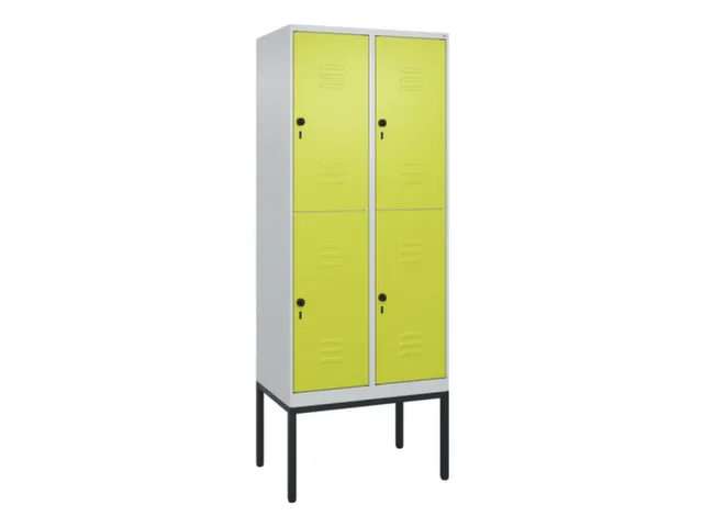 dubbeldekse locker,HxBxD 2120x800x500mm,2x2vak.,vak B 400mm
