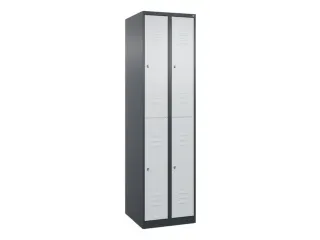 dubbeldekse locker,HxBxD 1850x500x500mm,2x2vak.,vak B 250mm - 1
