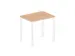 In hoogte verstelbaar bureau,HxBxD 720-840x800x600mm,NE-esdoorn