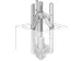 1.14/1L Extracteur de ventilateur,à 2bras