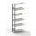 Inhaakstelling Aanbouwveld 1850x756x336mm 6legborden 80kg Ral7035