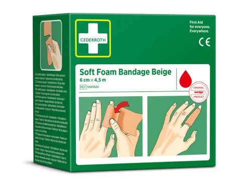 Bandage Cederroth Soft Foam beige 6cmx4.5m