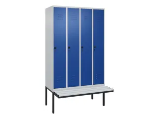 locker voor scheiding van kleding,HxBxD 2120x1200x815mm,4vak - 1