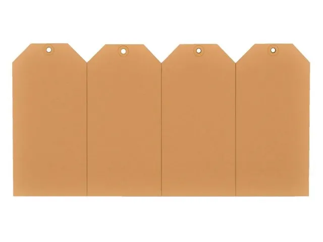 Verzendlabel 50x110mm Chamois Versterkt Oogje