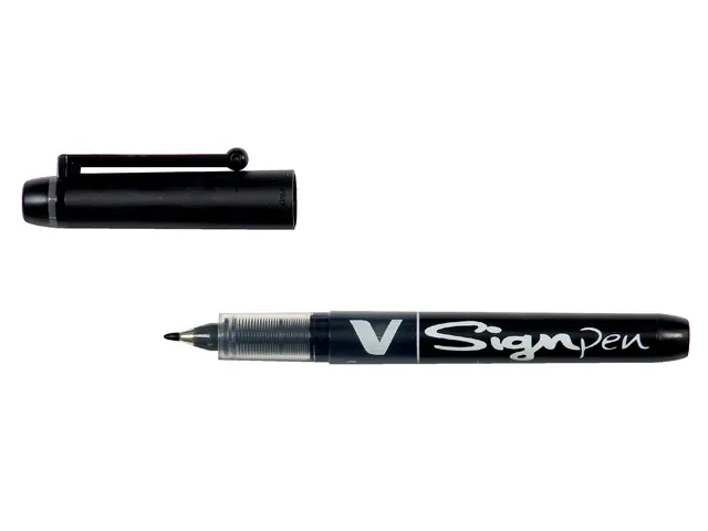 Fineliner Pilot V-Sign Pen Medium Punt Zwart
