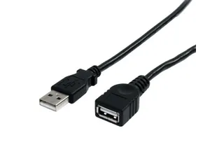 6 ft Black USB Extension Cable A TO A - 1