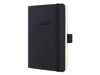 Weekagenda Conceptum A6 2026 (NL/FR/EN/DU) met notitieruimte zwart Sof - 1