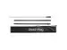 Drapeau de plage Alu Wind Set complet Impression "SIGN IN HERE" Gris