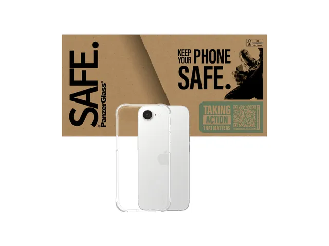 PanzerGlass SAFE. by TPU Case Transparent iPhone 17e | 16e, Hoes, A