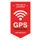 wandbord,"GPS TRACKING",folie,rood/wit/zwart,om te verlijmen