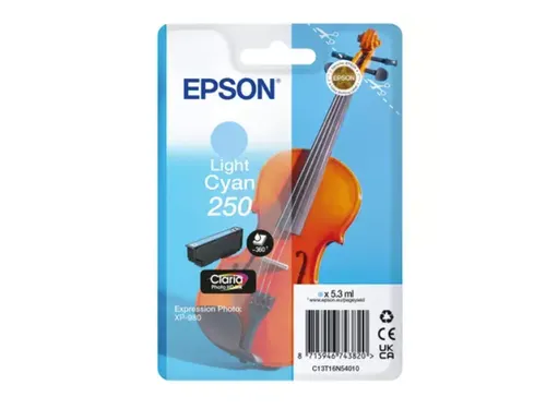 Inktcartridge Epson 250 T16N54 licht blauw