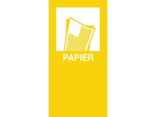 magneetsticker PAPIER geel