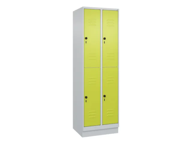 dubbeldekse locker,HxBxD 1950x600x500mm,2x2vak.,vak B 300mm