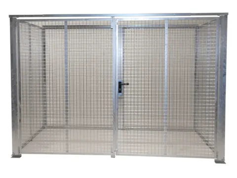 Gasflessendepot 104 Gasflessen 2060x3100x2100mm Staal/draadgaas