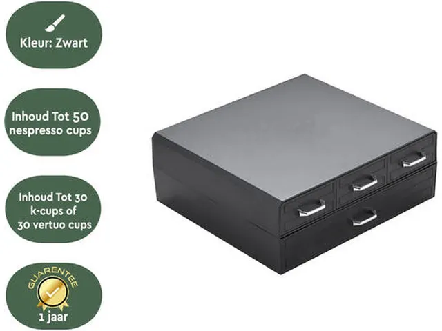 Koffiecapsulehouder CD400 4 Lades