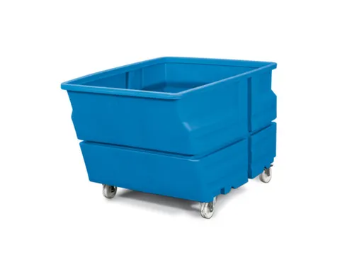 Multifunctionele bak,HxLxB 900x1240x825mm,600l,PE,blauw