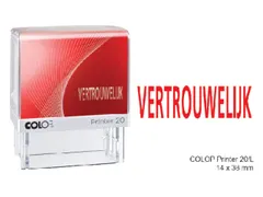 Tekststempel Colop Printer 20/L vertrouwelijk