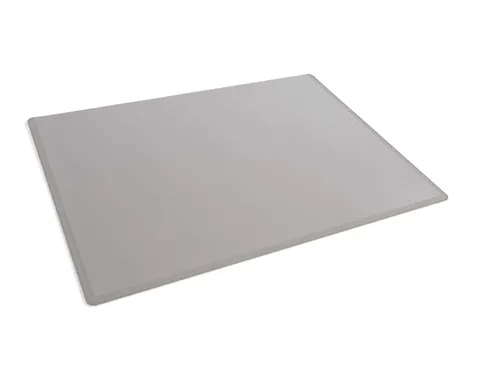 Schrijfonderlegger 650x500 mm met transparante cover PP Grijs