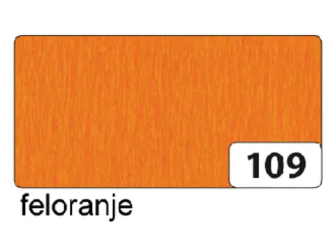 Crêpepapier Folia 50x250cm 10vel 109 oranje