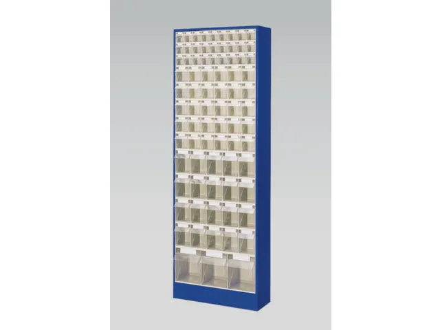 Bloc À Tiroirs Transparents 80Bacs Plastique Abs Corps Ral5010