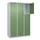 lockerkast,HxBxD 1850x1200x500mm,3x3vakken,vak B 400mm,cil.-slot