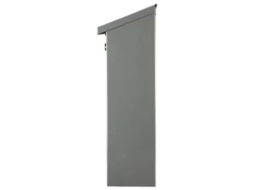 Brievenbus Monaco Zilver, naamplaatje, 2 sleutels, 36.8x36.5x10cm