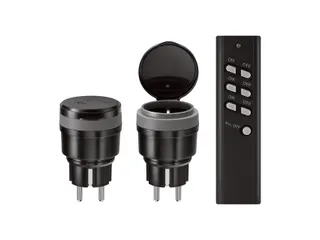 Stekkerschakelaarset buiten KlikAanKlikUit 3500W AGC2-3500R zwart - 2