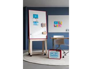 PLAYROOM Playboard draagbaar whiteboard M 75x118cm Rood - 6