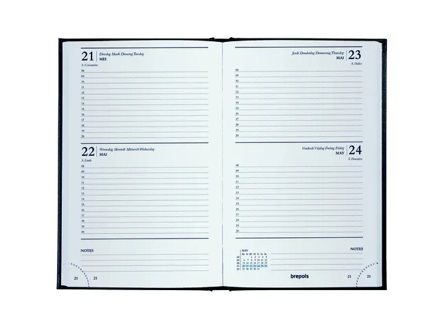 Agenda 2027 Brepols Saturnus Lima 2dagen/1pagina zwart