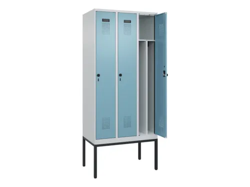 locker voor scheiding van kleding,HxBxD 2120x900x500mm,3vak