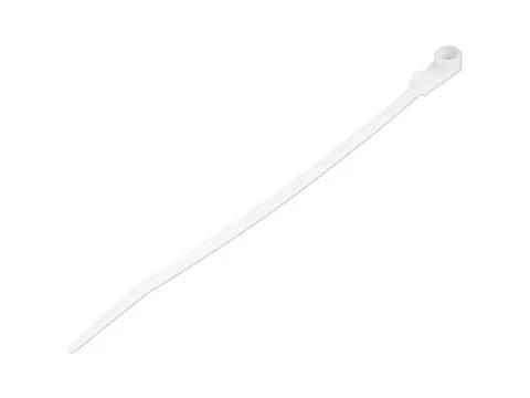 15cm Kabelbinders met montagegat 3mm wit 100 stuks