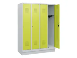 schoollocker,HxBxD 1630x1200x500mm,4vak,vak B 300mm,cil.-slot,sokkel
