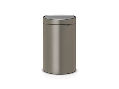 Brabantia Afvalbak Touch Bin New 40 Liter Platina