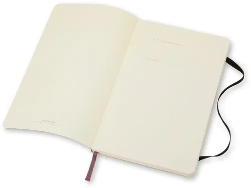 Notitieboek Moleskine large 130x210mm lijn soft cover zwart