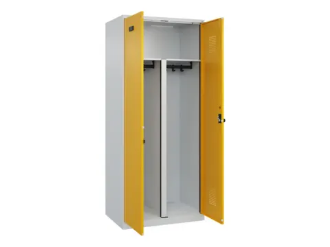 PBM-locker,HxBxD 1850x800x500mm,2vak,vak B 400mm,draaigrendel