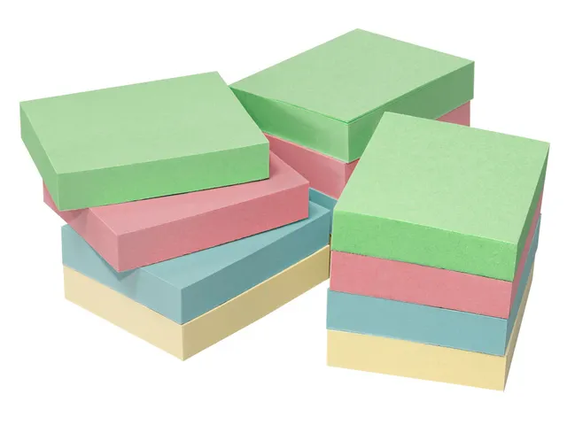 Info nature notes ass couleur 50x40mm, 12 blocs de 100 flles