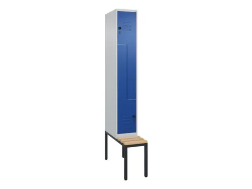 Z-garderobekast,HxBxD 2120x300x815mm,2vak,vak B 300mm,draaigrendel