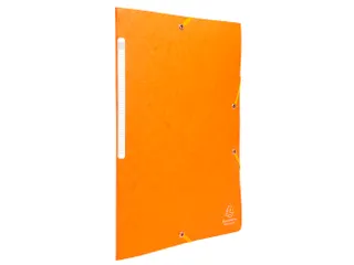 Elastomappen A4 glanskarton 3 kleppen monobloc-Oranje - 3